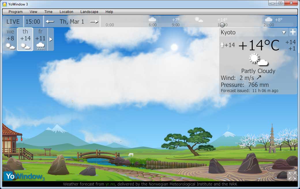 Desktop weather screenshot Desktop weather screenshot